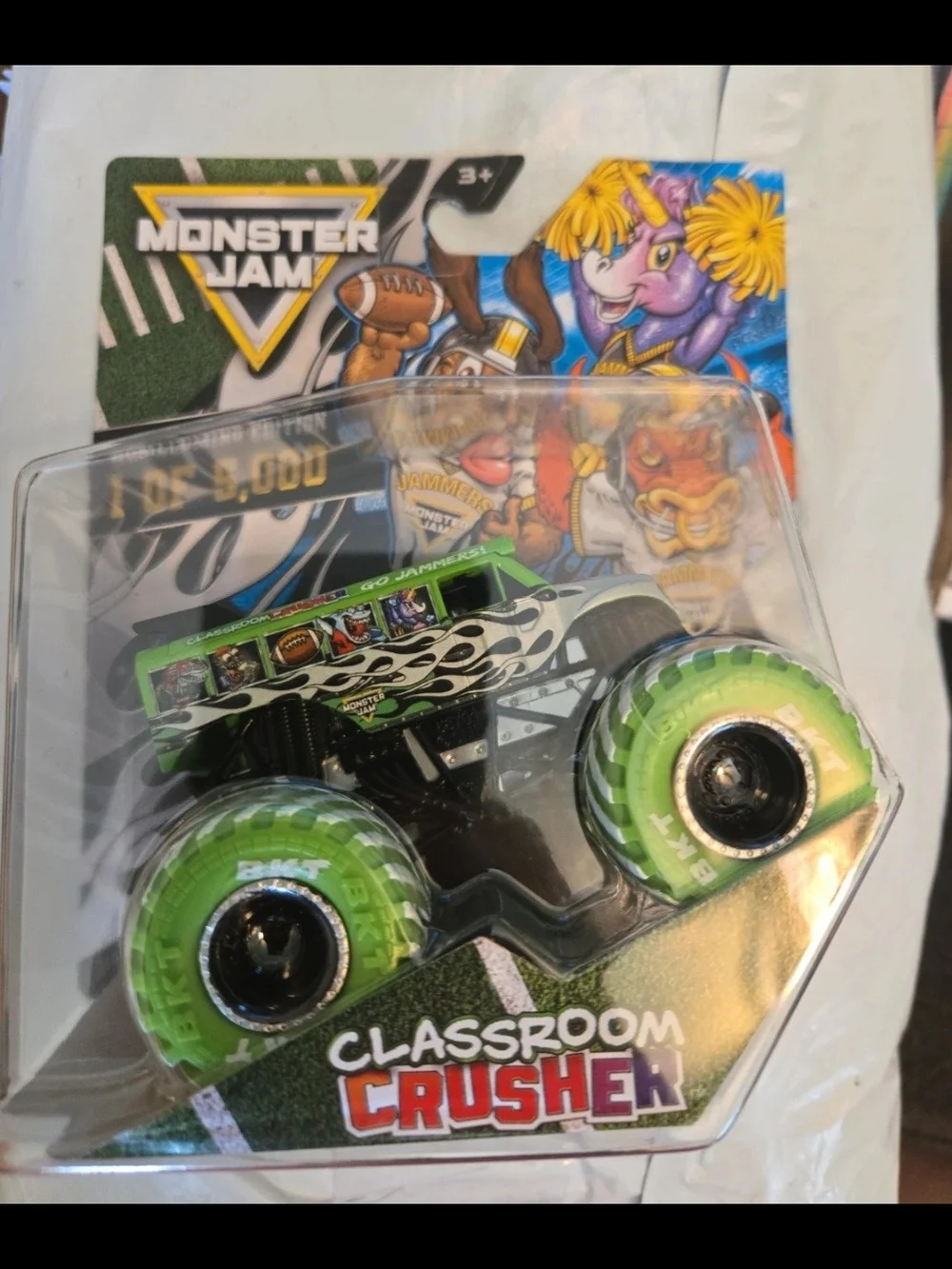 LIMITED EDITION Monster Jam Classroom Crusher Monster Truck Toy - Green